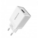 Адаптер мережевий BOROFONE BA20A + single port charger set (Micro) White