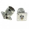 Роз'єм N-type (male plug RF) для монтажу під паяння латунь