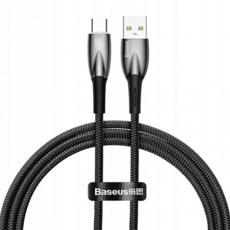 Кабель Baseus Glimmer Series Fast Charging Data Cable USB to Type-C 100W 2m (CADH000501) Black