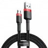 Кабель USB 2.0 до Micro USB Baseus Cafule Cable Red+Black 2.0 метра