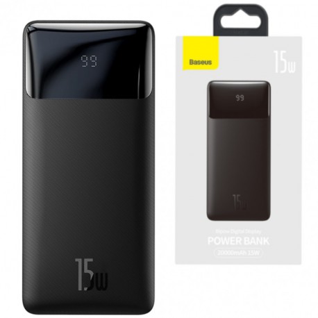 Power Bank Baseus Bipow Digital Display 20000mAh 15W Black
