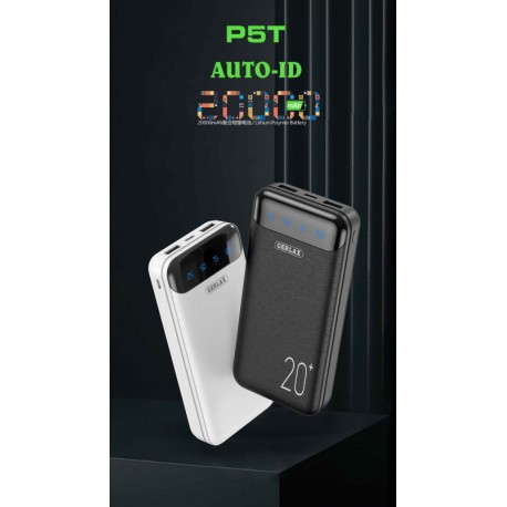 Power Bank Gerlax P5T 20000 mAh Black