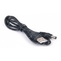 Кабель живлення 5V USB-DC (5.5/2.5) 1 метр