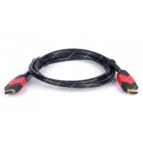 Кабель HDMI-HDMI ATcom Red/Gold v.1.4 1 метр