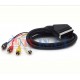 Кабель Scart-4RCA моно