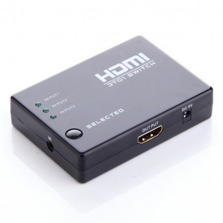 Перемикач SWITCH HDMI 3 port MINI з ІЧ-пультом