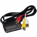Кабель Scart-3RCA 1.2 метра