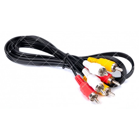 Кабель 3RCA-3RCA Tcom 1.2 метри