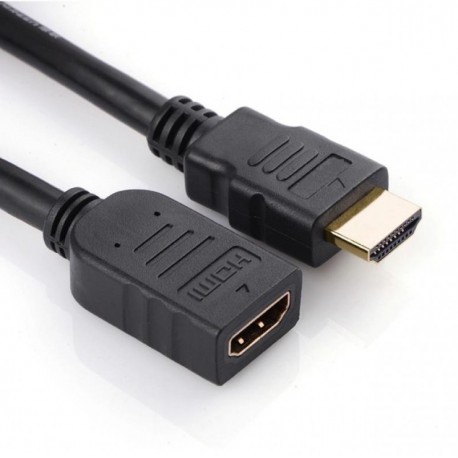 Кабель подовжувач HDMI гніздо (F) - HDMI штекер (M) 0.25 метра