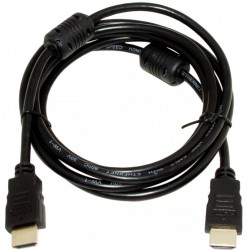 Кабель HDMI-HDMI v.1.4 чорний із фільтрами 2.0 метра