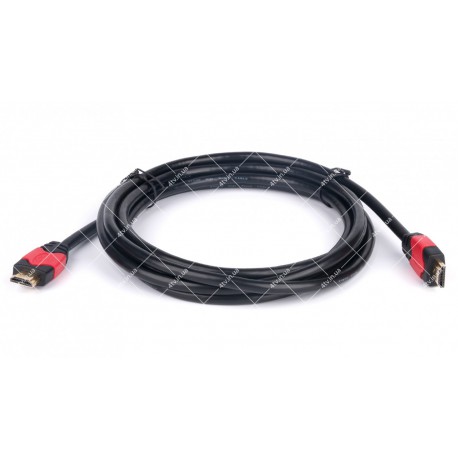 Кабель HDMI-HDMI ATcom Red/Gold v.1.4 3 метри