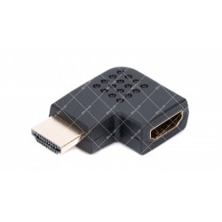 Перехідник бічний HDMI гніздо F-HDMI штекер M 90° лівий