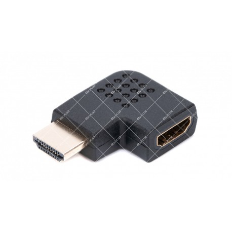 Перехідник бічний HDMI гніздо F-HDMI штекер M 90° лівий