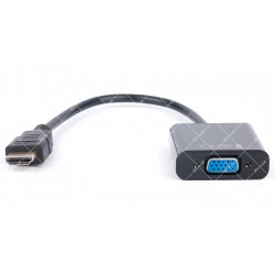 Адаптер (перехідник) HDMI - VGA + AUDIO + ЖИВЛЕННЯ 0.2м