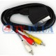 Кабель 3RCA-Scart 1.2 метри