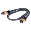 Кабель HDMI-HDMI v.2.0 gold 1 метр блістер