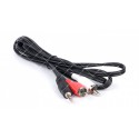 Кабель 2RCA-3.5мм Jack Audio Tcom 1.2 метри