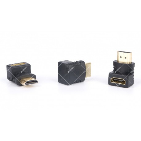 Перехідник кутовий HDMI гніздо F-HDMI штекер M 90°