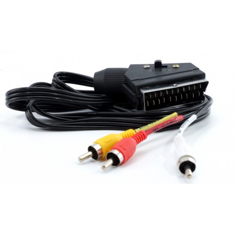 Кабель Scart-3RCA 1.1 метр з перемикачем