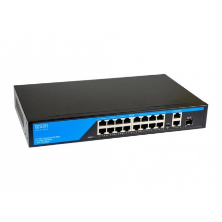 POE комутатор SEVEN P-73216G-SFP