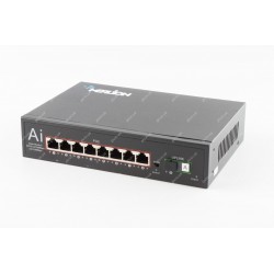 POE комутатор Merlion 8 POE 10/100 + 1Single Fiber Tx1310nm + БП 52 В/2.3 A