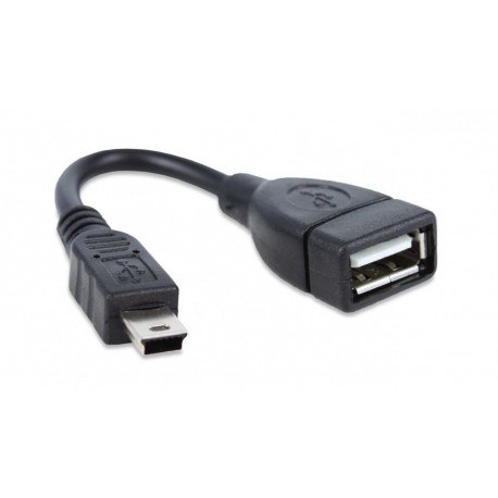 Кабель OTG USB 2.0 AF - Mini USB 0.1 метр