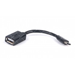 Кабель OTG USB 2.0 AF - Type-C ATcom 0.1 метр