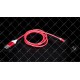 Кабель USB 2.0 AM to Lightning магнітний Red LED 1.0 метр