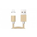 Кабель USB 2.0 Lighting iPhone магнітний Gold 1.0 метр