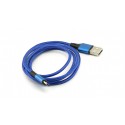 Кабель USB 2.0 до Micro USB Tcom 1 метр синій