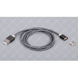 Кабель USB 2.0 до USB Type-C магнітний Gray 1.0 метр