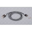 Кабель USB 2.0 до USB Type-C магнітний Gray 1.0 метр