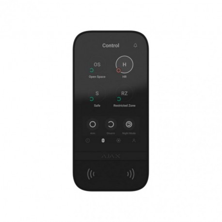 Беспроводная сенсорная клавиатура Ajax KeyPad TouchScreen black