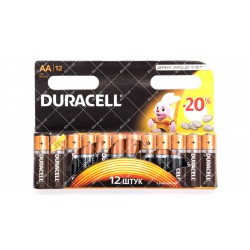 Батарейка Duracell AA MN1500 LR06 12 шт