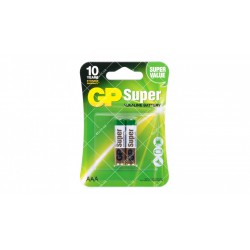 Батарейка GP Super Alkaline 1.5V AAA LR3 GP24A 2шт блістер