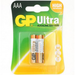 Батарейка GP Ultra Alkaline 1.5V AAA 2 шт блістер