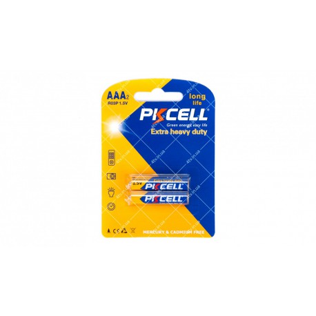 Батарейка PKCELL EXTRA HEAVY DUTY 1.5V AAA/R03 2 шт блістер