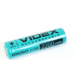 Акумулятор Li-ion Videx 18650 2200mAh 3.7V Green