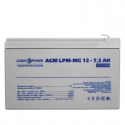 Батарея акумуляторна мультигелева AGM LogicPower LPM-MG 12V 7.5Ah мультигелева