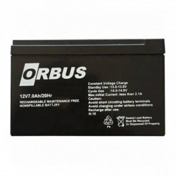 Батарея акумуляторна ORBUS AGM OR1270 12V 7Ah