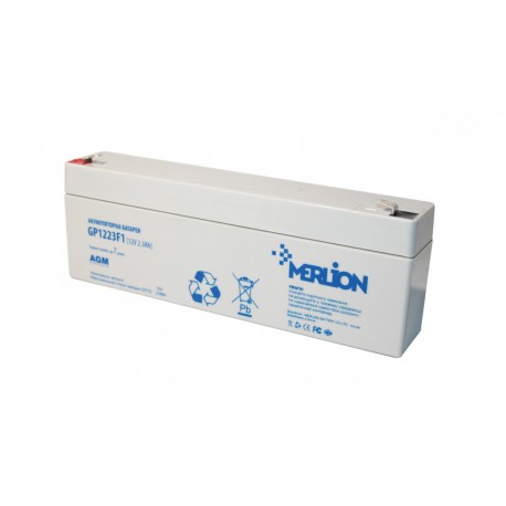 Батарея акумуляторна Merlion AGM GP1223F1 12 V 2.3 Ah