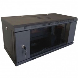 Шафа настінна Hypernet WMNC-4U-FLAT-AC-BLACK 4U 600x450