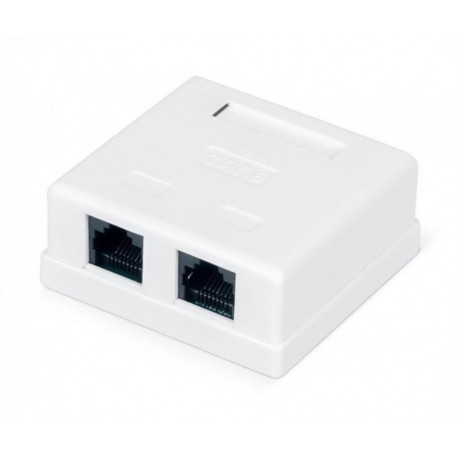 Розетка RITAR UTP 8P8C RJ45 2 порти Cat-6