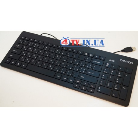 Клавіатура Canyon CNR-KEYB10B USB Slim чорна