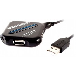 Хаб USB 2.0 4-х портовий Punada P-1005 живлення від USB чорний блістер