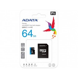 Карта памяті microSDXC ADATA Premier 64GB class 10+ adapter