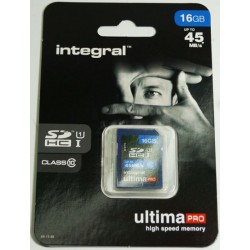 Карта памяті SDHC Integral 16GB class 10 (INSDH16G10-45)