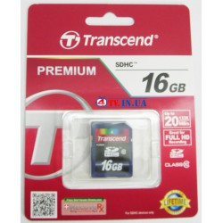 Карта памяті SDHC Transcend 16GB class 10 (TS16GSDHC10)