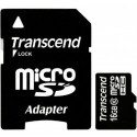 Карта памяті microSDHC UHS-I Transcend 16GB class 10 adapter SD (TS16GUSDU1)