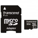 Карта памяті microSDHC UHS-I Transcend 32GB class 10 adapter SD (TS32GUSDU1)